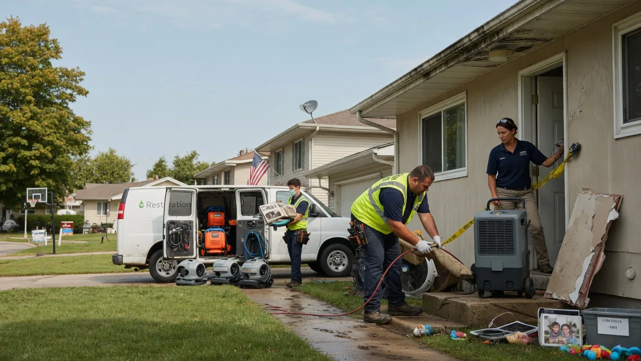 Water Damage Restoration in Romeoville, IL near me